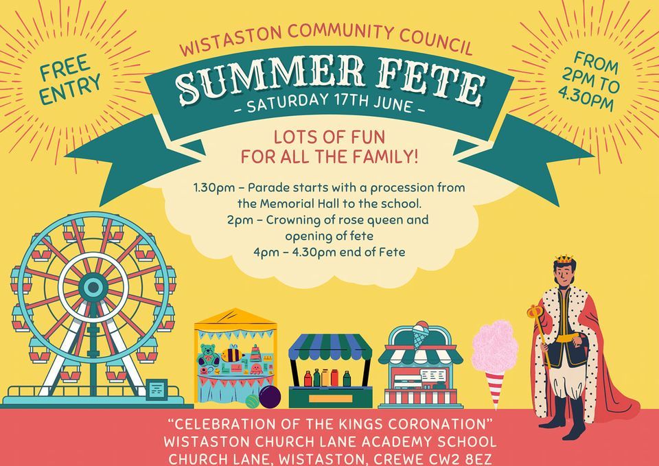 Summer Fete, Wistaston Church Lane Academy, Crewe, June 17 2023