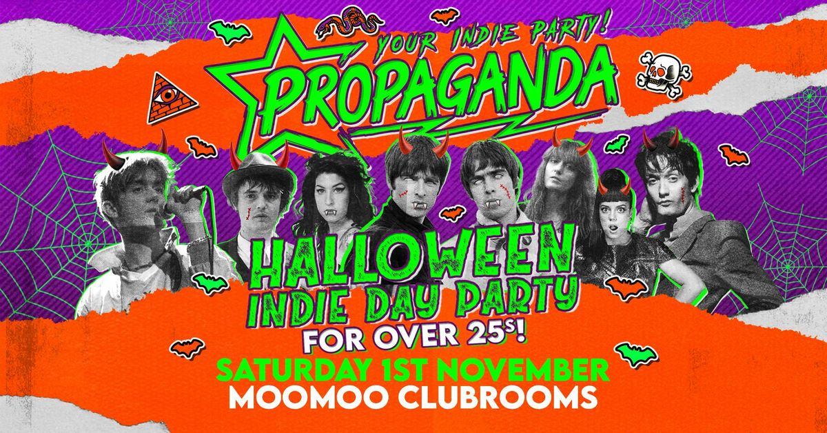 Propaganda Cheltenham - Indie Day Party for Over 25s - Halloween Special!, 1 November | Event in Cheltenham