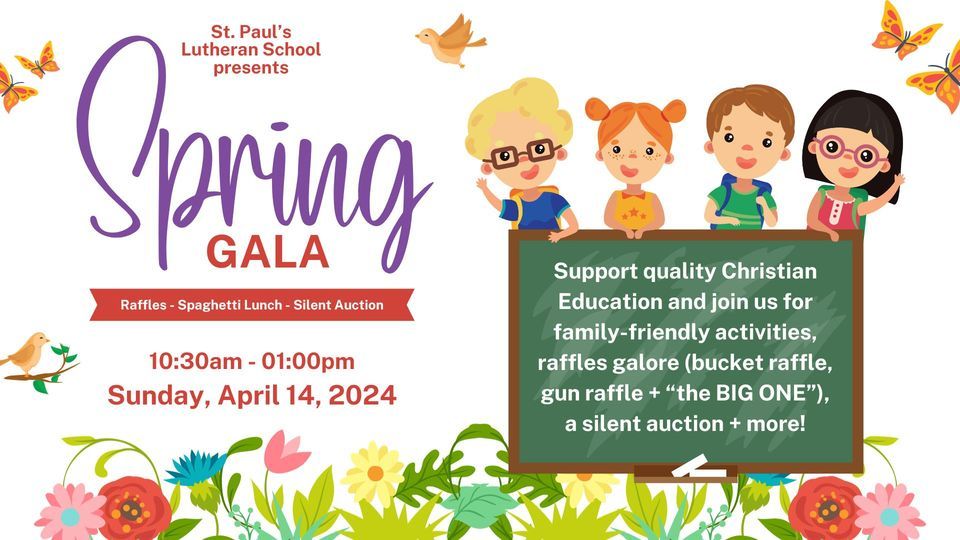 Spring Gala Fundraiser, St. Paul's Lutheran Perham, MN, April 14 2024