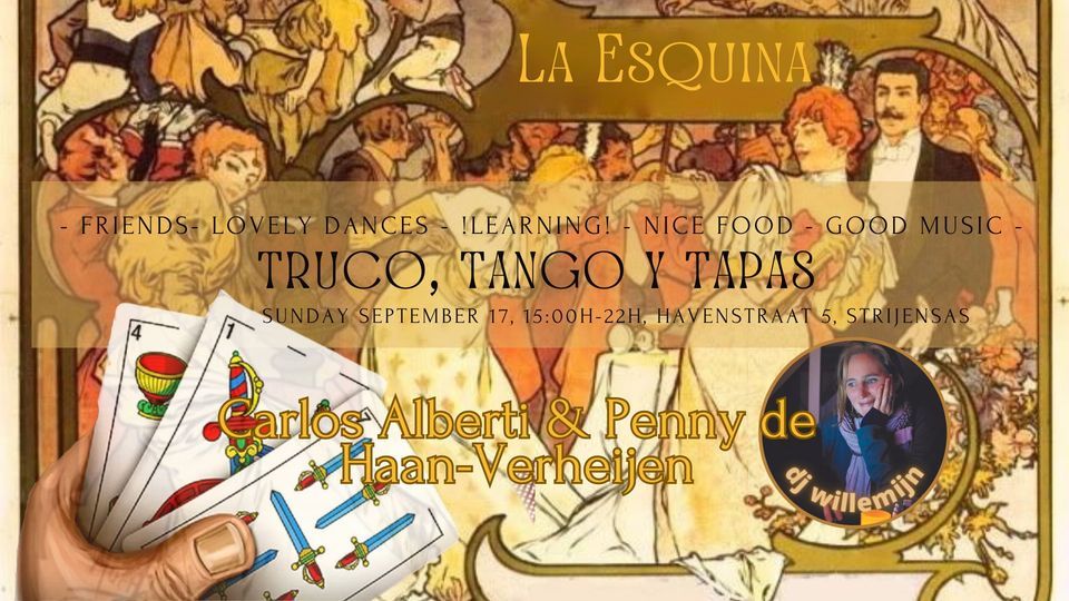 Truco, Tango and Tapas at Milonga La Esquina, Havenstraat 5, 3292 AB