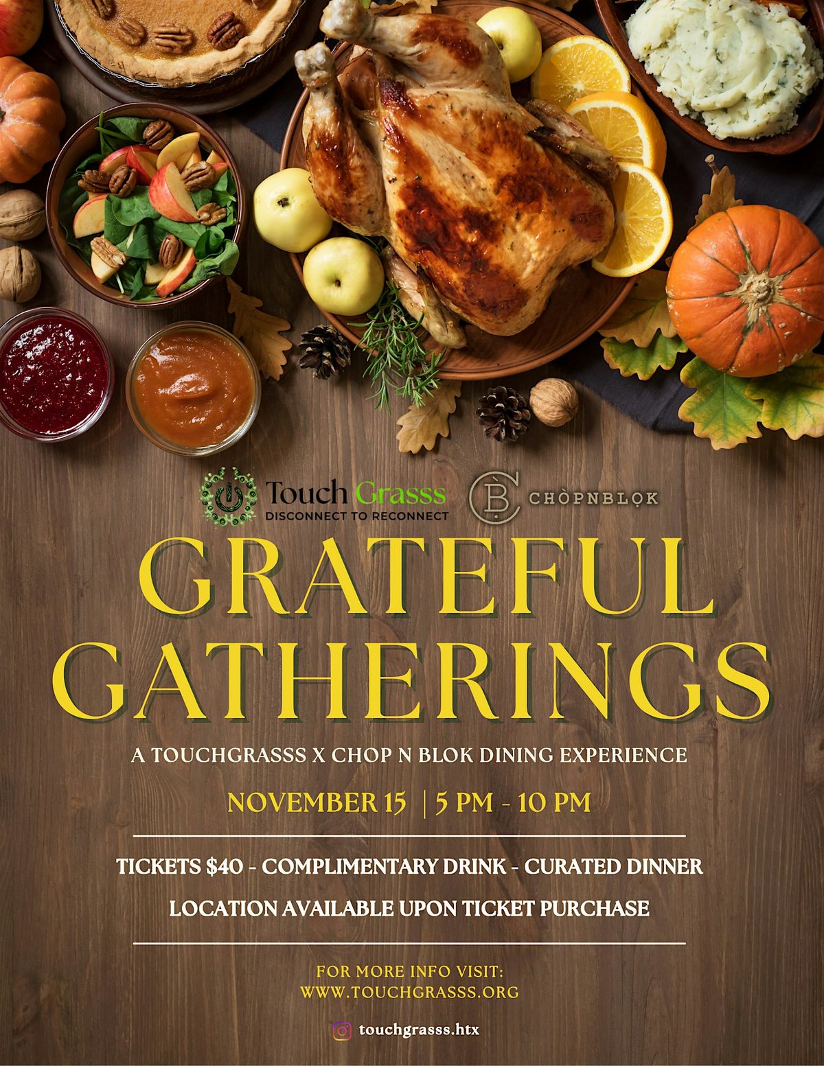 Grateful Gatherings: A Touchgrasss x ChopnBlok Experience | Event in Houston | AllEvents
