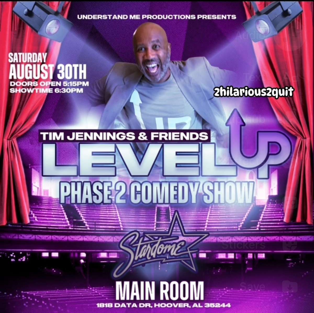 Tim Jennings and Friends at Stardome Comedy Club, 30 August | Event in Hoover | AllEvents