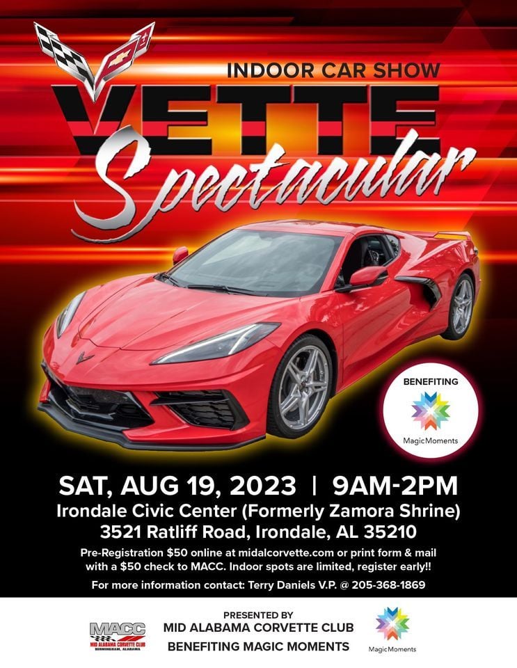 Vette Spectacular 2023 Hosted by The Mid Alabama Corvette Club