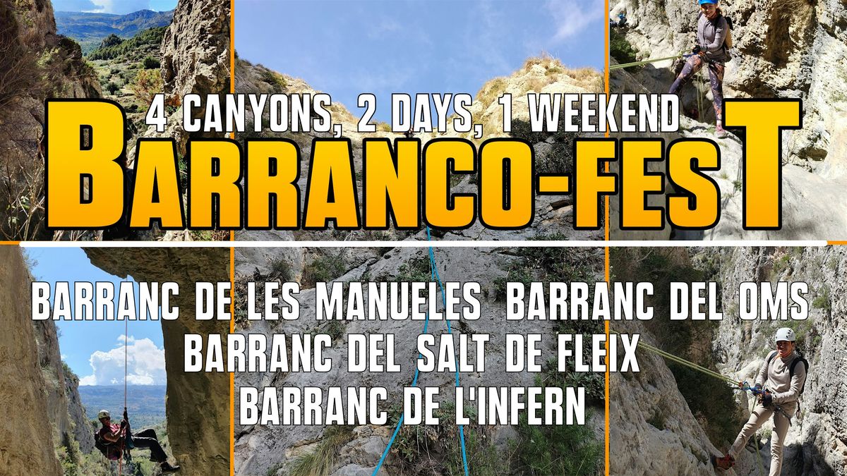 Barranco Fest – 2 Days, 4 Canyons, Epic Adventure!, 7 February | Event in Vall d'Ebo | AllEvents