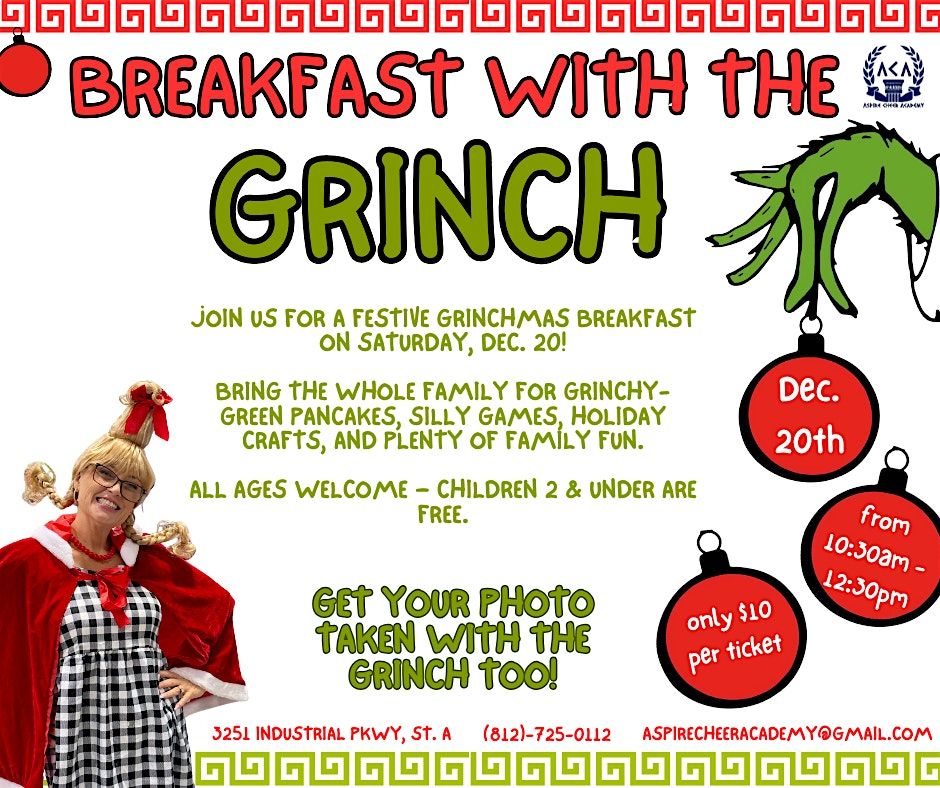 Breakfast with the Grinch 2025, 20 December | Event in Jeffersonville | AllEvents