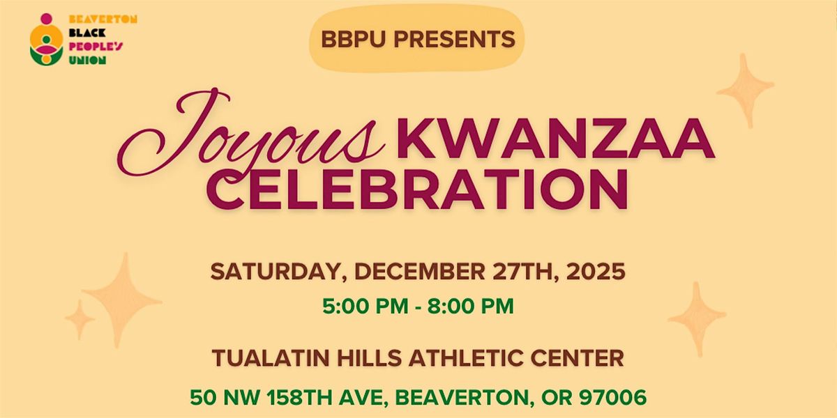 Joyous Kwanzaa Celebration, 27 December | Event in Beaverton | AllEvents