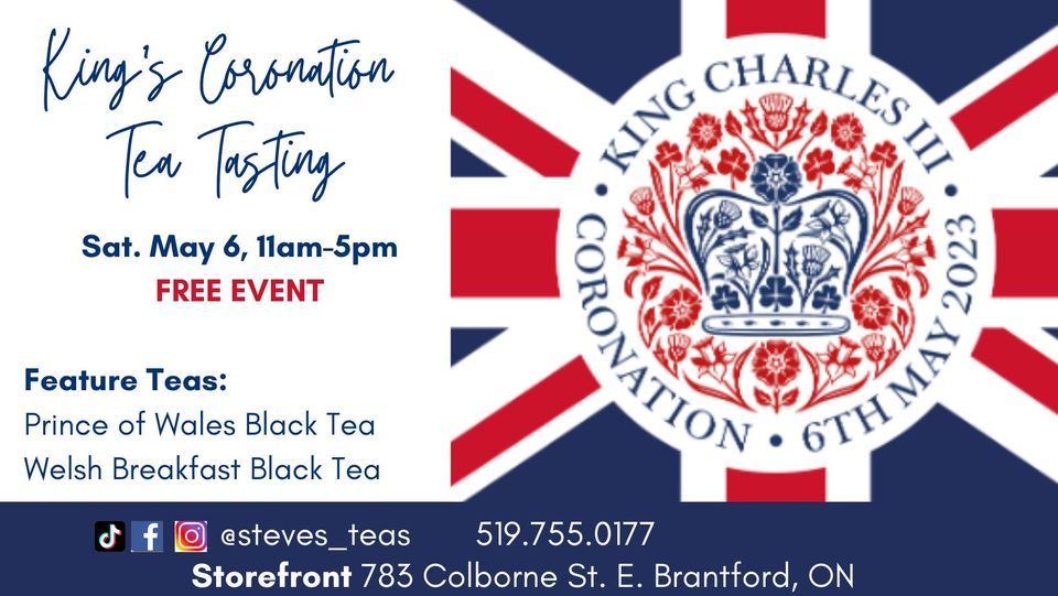 King Charles Coronation Tea Tasting, Steve's Tea Company, Brantford, 6
