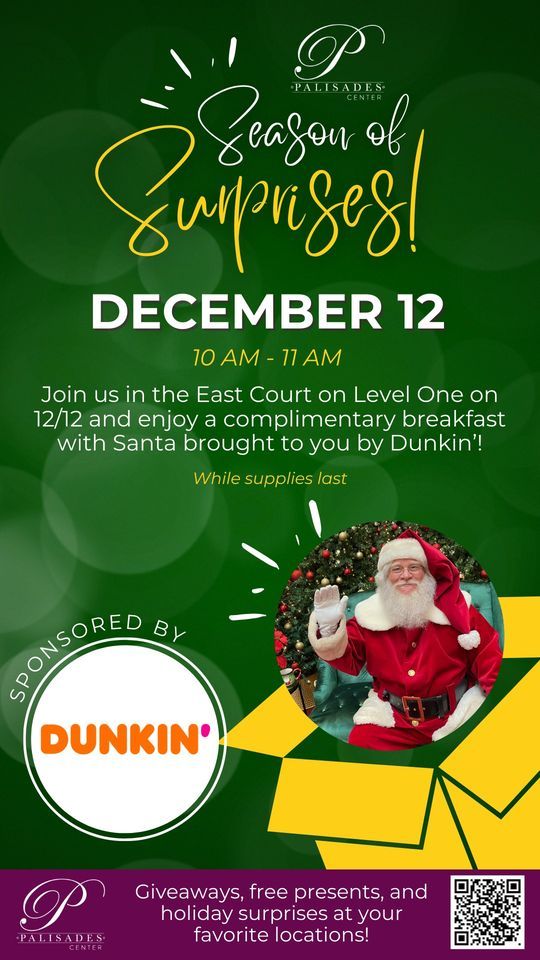 Season Of Surprises Dunkin Donuts Palisades Center Nyack 12 December season-of-surprises-dunkin-donuts-palisades-center-nyack-12-december