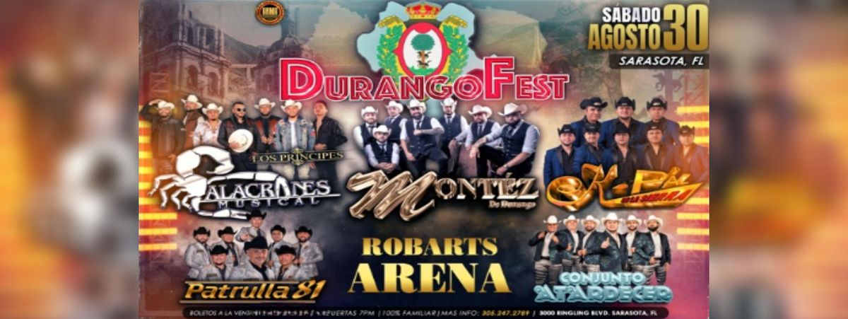 DURANGO FEST EN SARASOTA, 30 August | Event in Sarasota | AllEvents