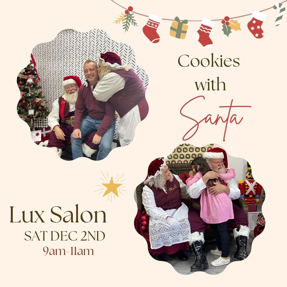 Cookies with Santa, Lux Spray Tanning and Hair Salon, Boonville, 2