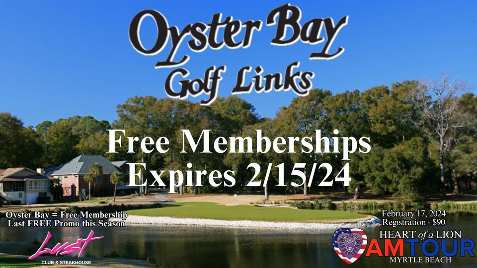 Heart of a lion AM Tour Oyster Bay Golf Links , Oyster Bay Golf Links