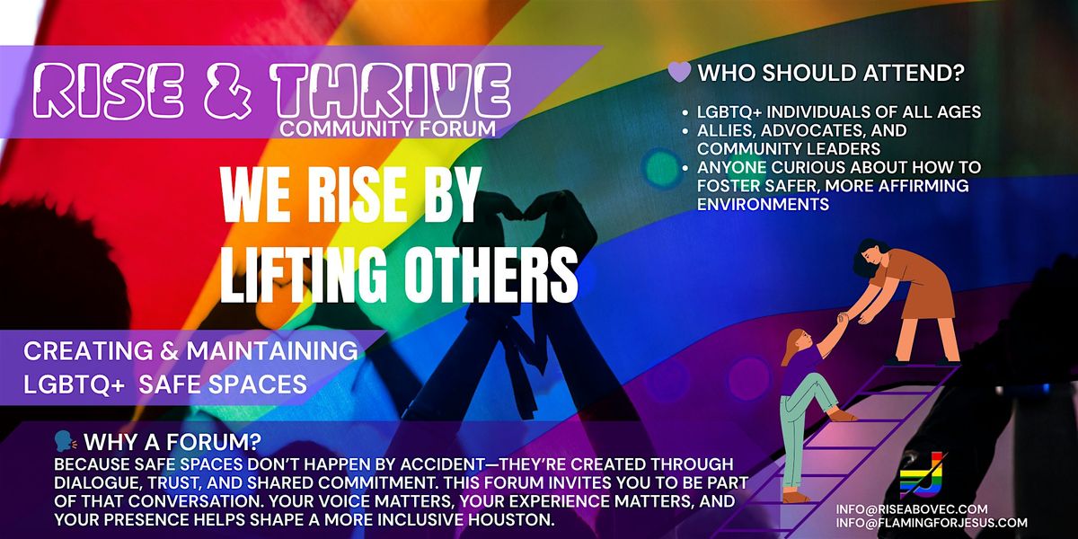 RISE & THRIVE: Creating and Maintaining LGBTQ+ Safe Spaces, 5 December | Event in Houston | AllEvents