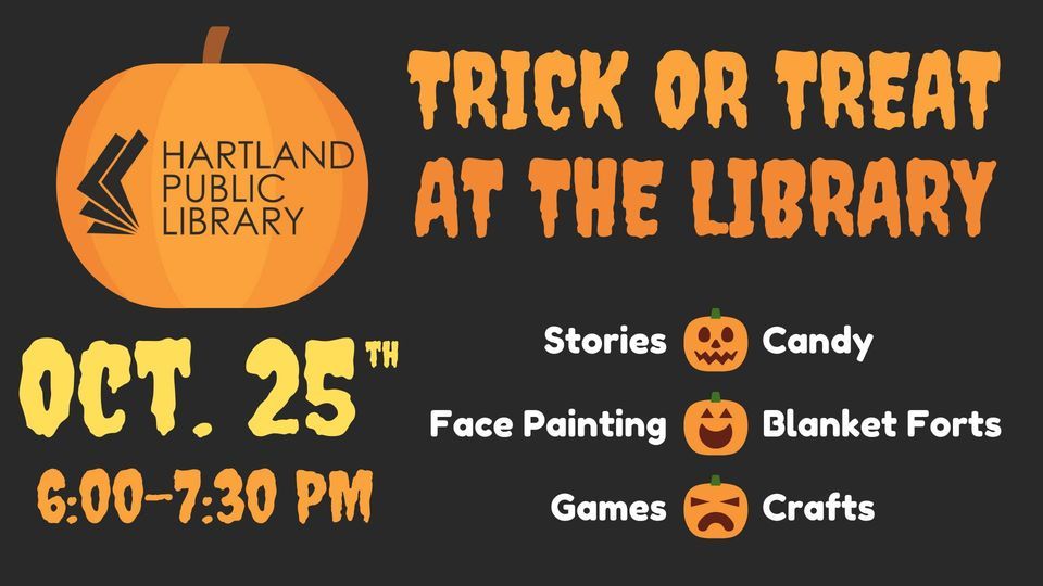 Trick or Treat at the Library, Hartland Public Library, October 25 2022