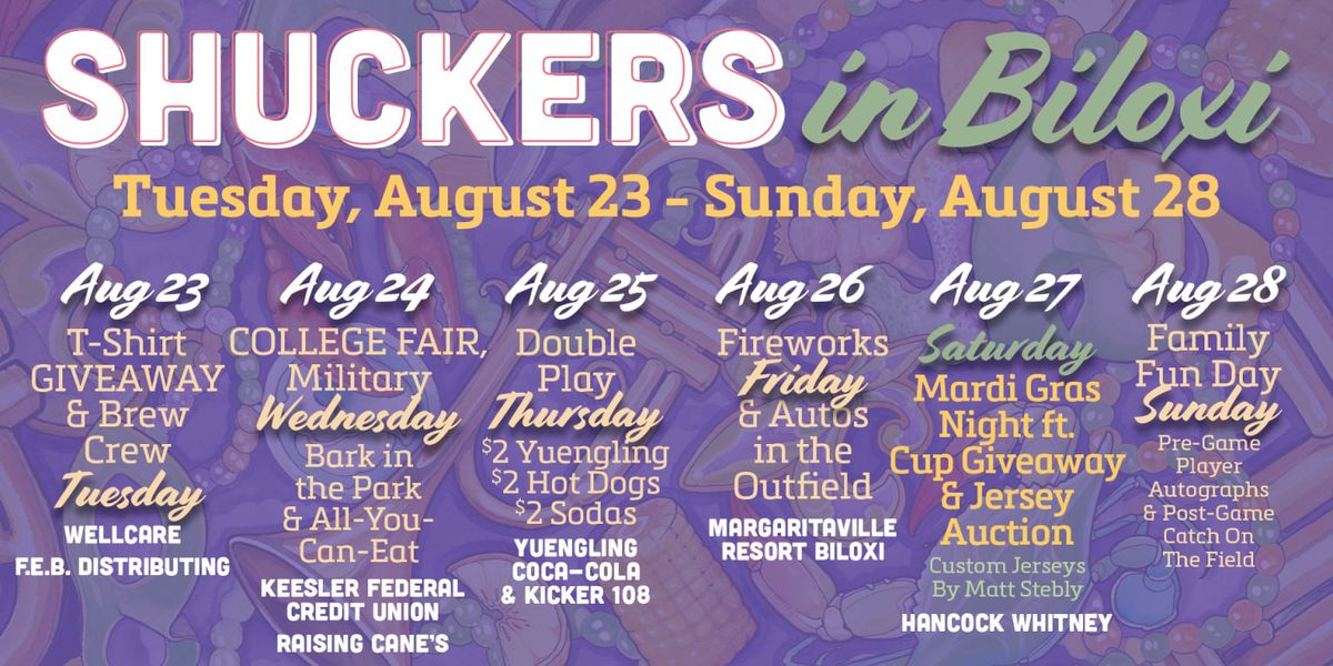 Parking Chattanooga Lookouts at Biloxi Shuckers, 19 August | Event in Biloxi | AllEvents