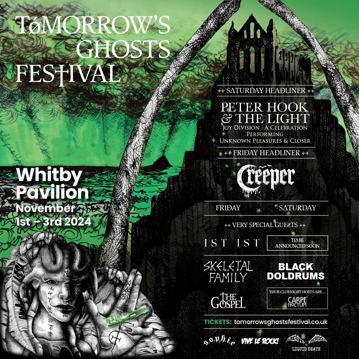 Tomorrows Ghosts Festival 2025 Friday Creeper Tickets, Whitby