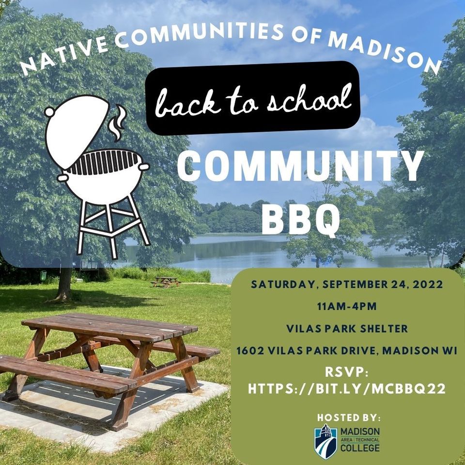 Native Indigenous Communities Of Madison Back to School BBQ Vilas 