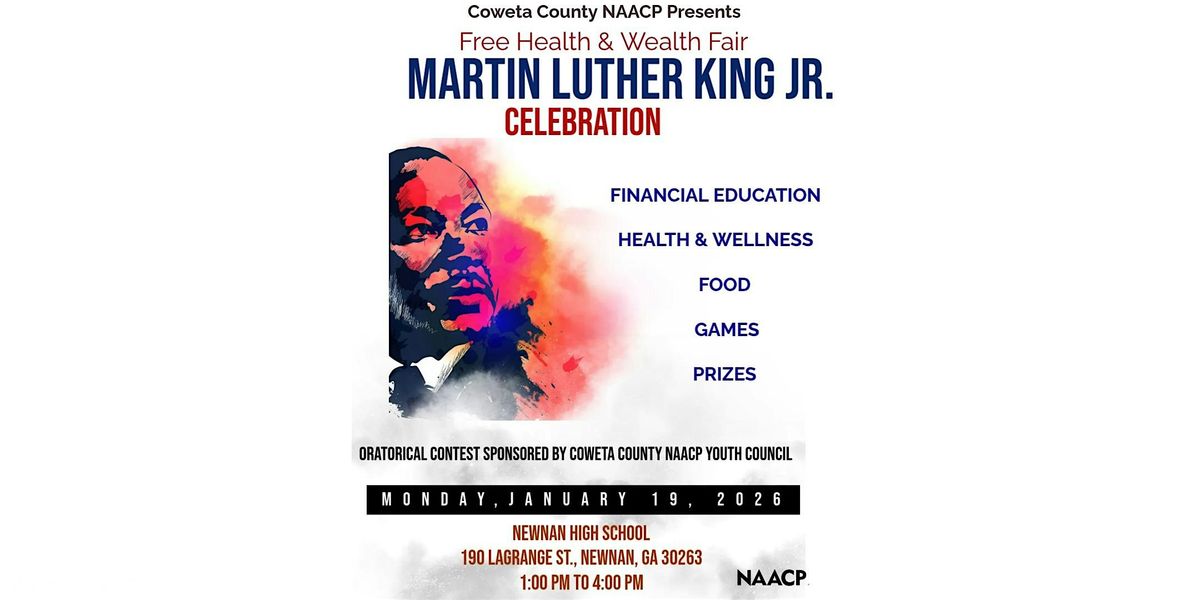 Coweta County NAACP MLK Day Health and Wealth Fair, 19 January | Event in Newnan | AllEvents