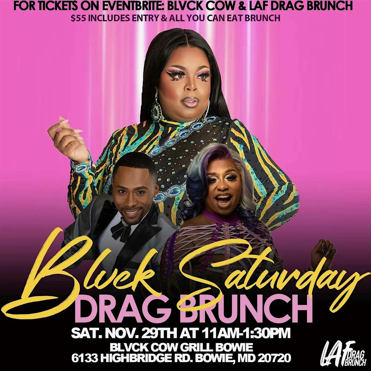 BLVCK COW &  LAF DRAG BRUNCH | Event in Bowie | AllEvents