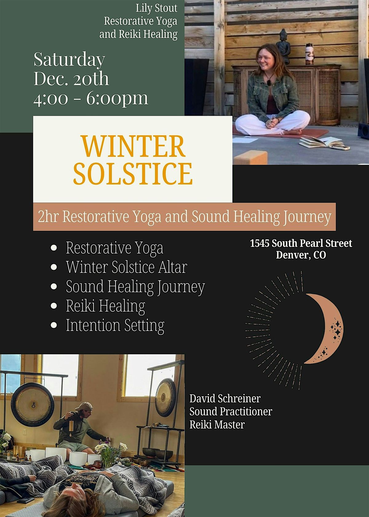 Winter Solstice: Restorative Yoga and Sound Healing Journey, 20 December | Event in Denver | AllEvents