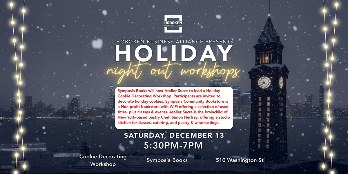 Holiday Cookie Decorating Workshop, 13 December | Event in Hoboken | AllEvents
