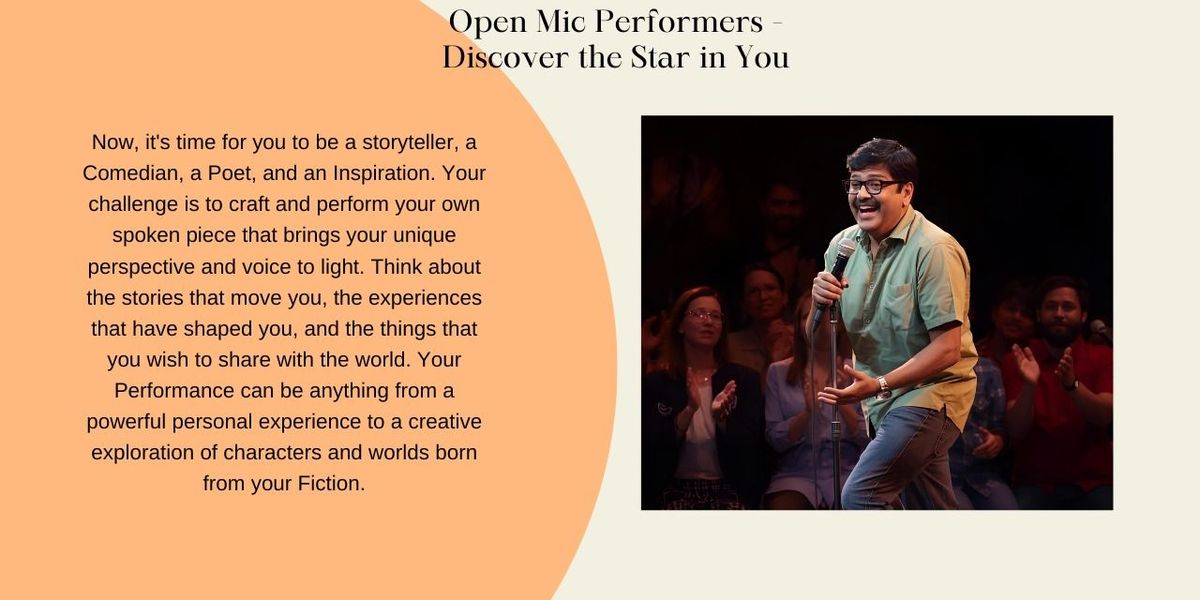 Open Mic Performers - Discover the star in You, 22 November | Event in Vijayawada | AllEvents