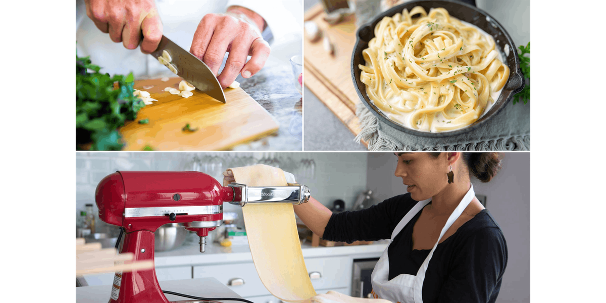 Homemade Fettuccine Alfredo With Chef Heather - Pasta Making Cooking Class in Baltimore | Classpop!™, 31 January