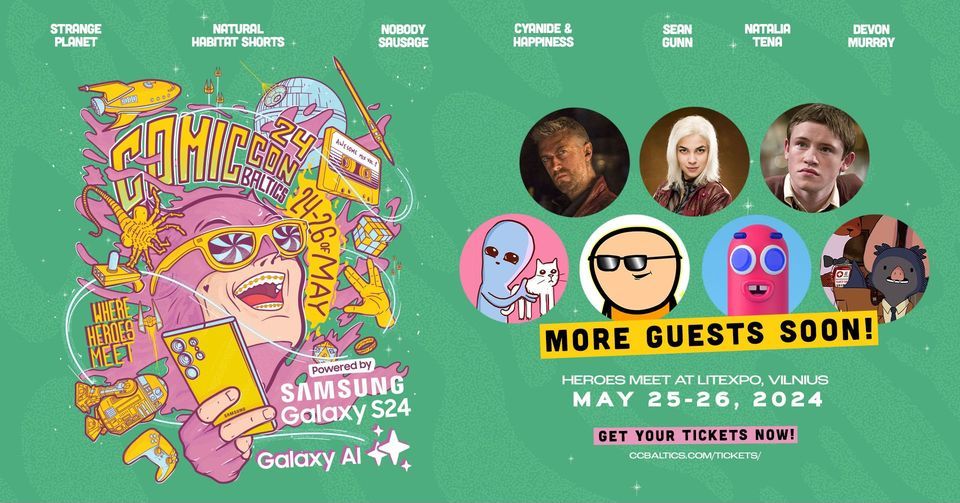 Comic Con Baltics 2024, LITEXPO, Vilnius, May 24 to May 26 AllEvents.in