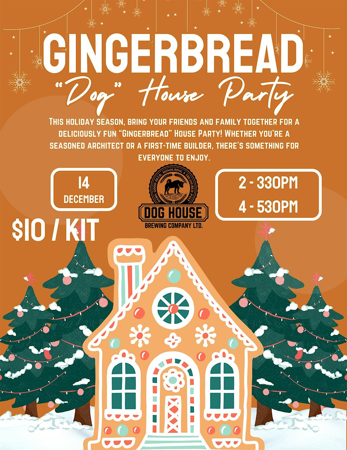 Dog House Gingerbread House Party, 14 December | Event in Petawawa | AllEvents