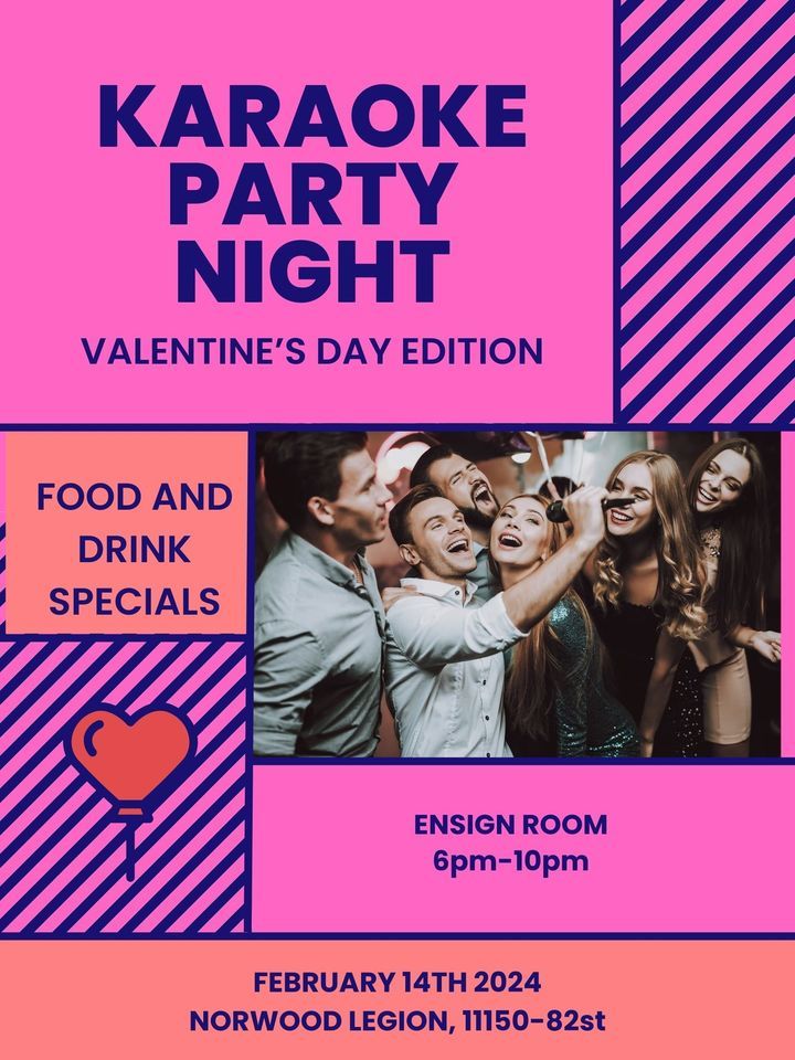 Valentines day Karaoke, Royal Canadian Legion Norwood Branch 178