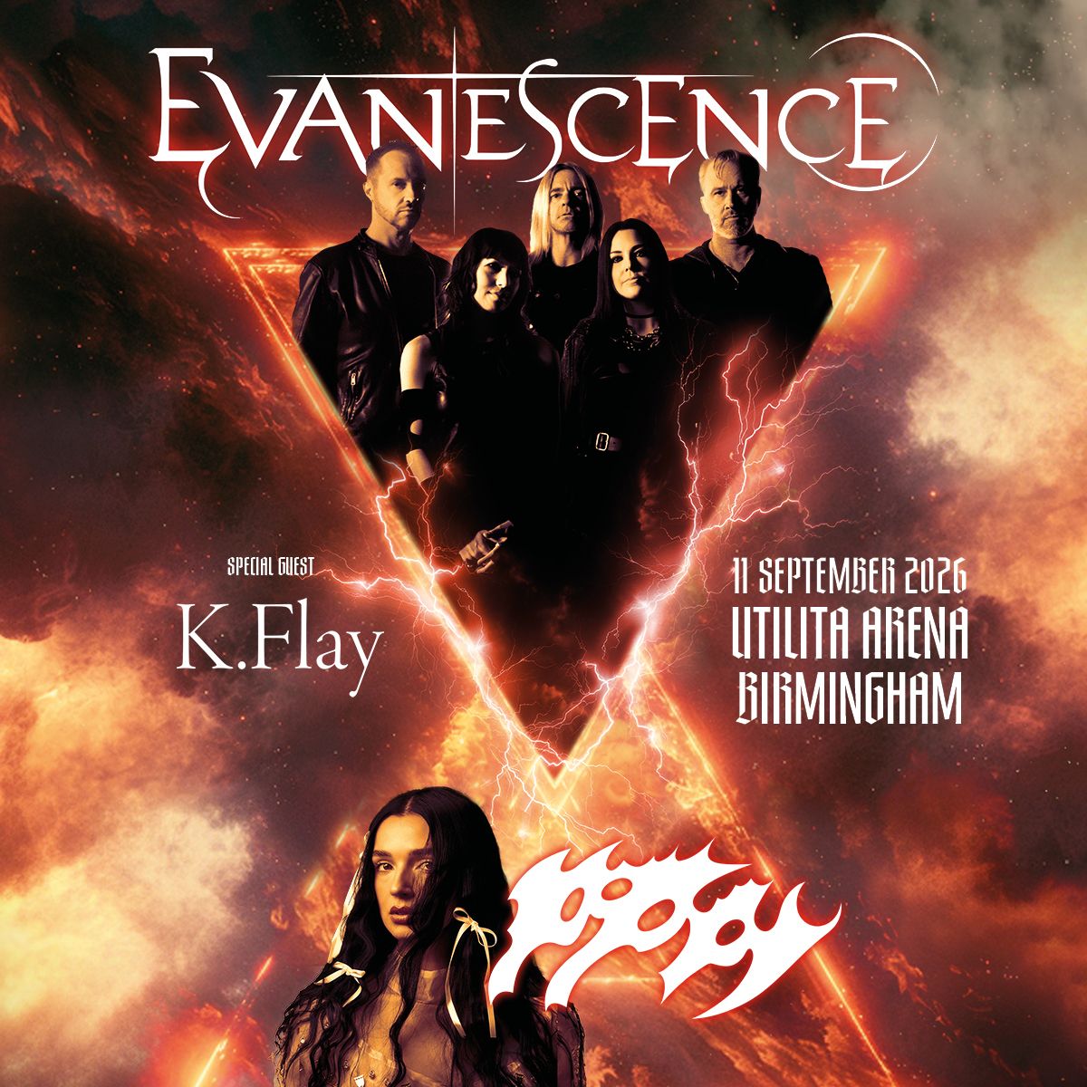 Evanescence Birmingham Tickets, 11 September | Event in Birmingham | AllEvents