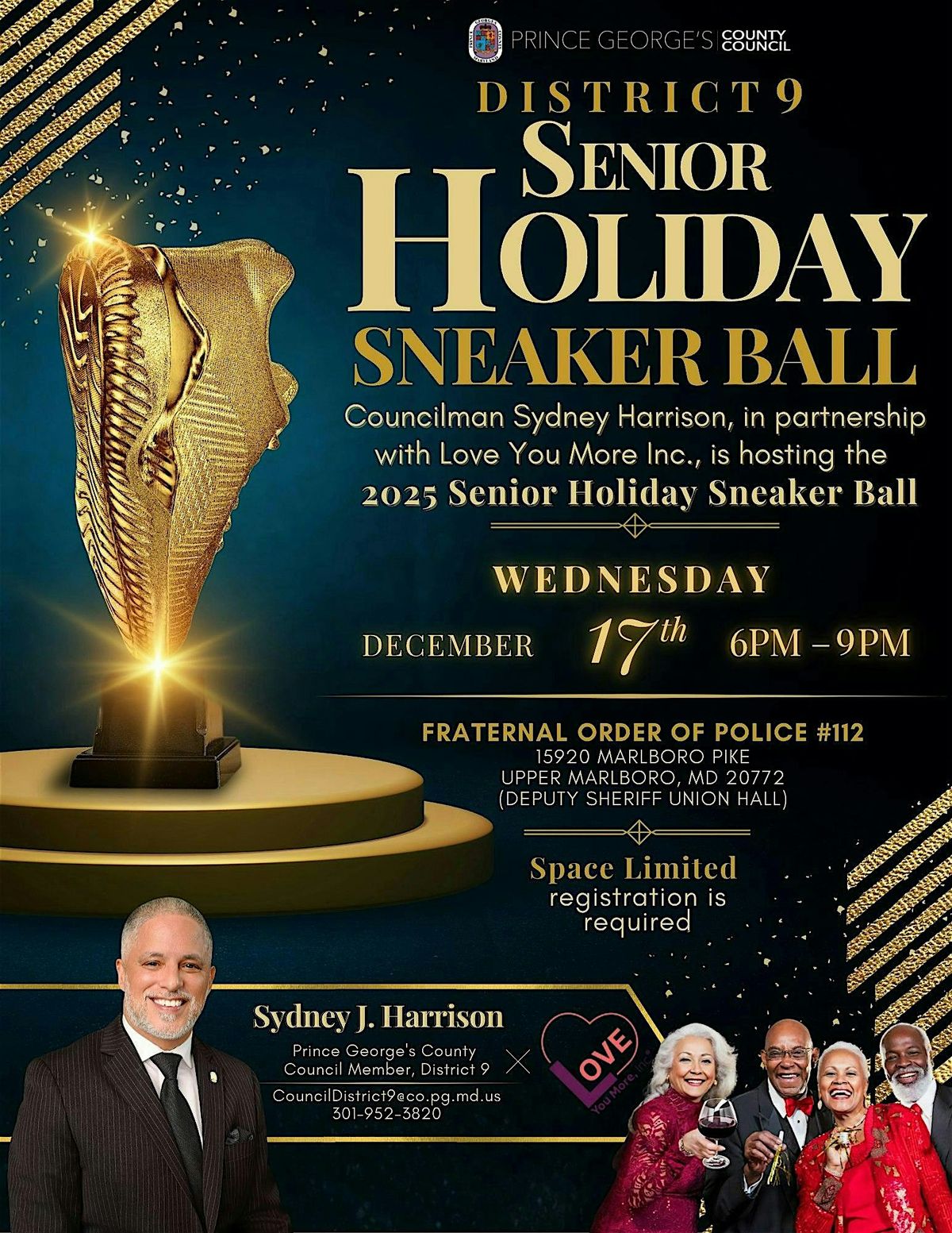 District 9, Senior Holiday Sneaker Ball, 17 December | Event in Upper Marlboro | AllEvents