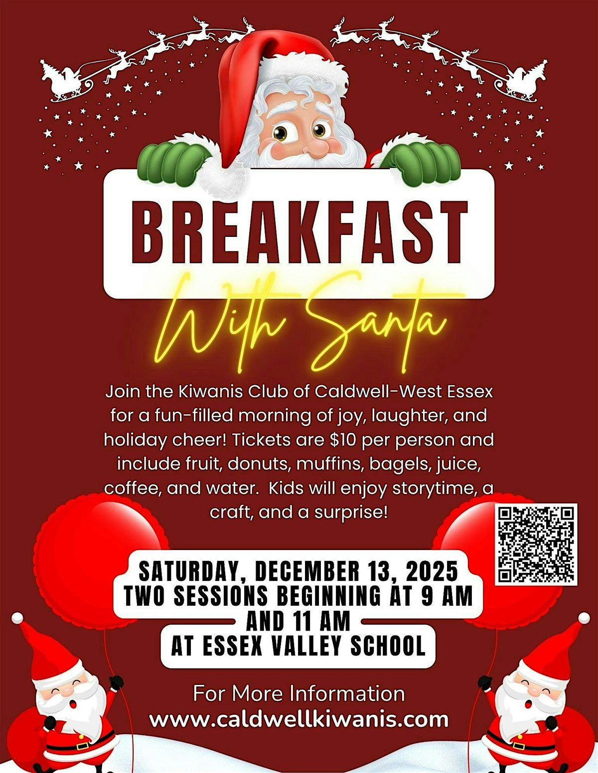 2025 Breakfast with Santa!, 13 December | Event in West Caldwell | AllEvents