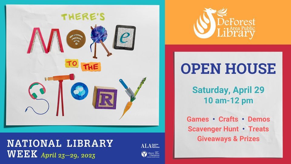 National Library Month Open House, DeForest Area Public Library