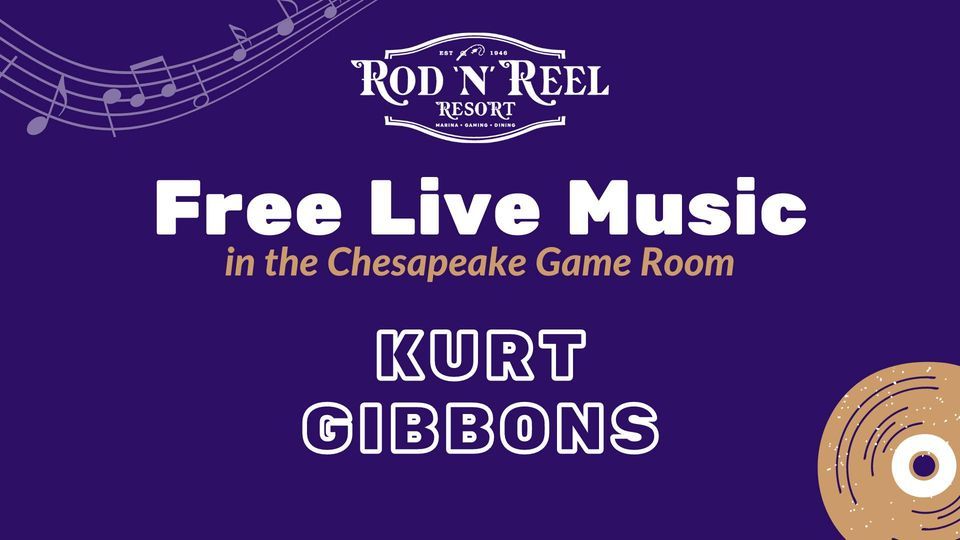 Kurt Gibbons in The Chesapeake Game Room, Rod 'N' Reel Resort