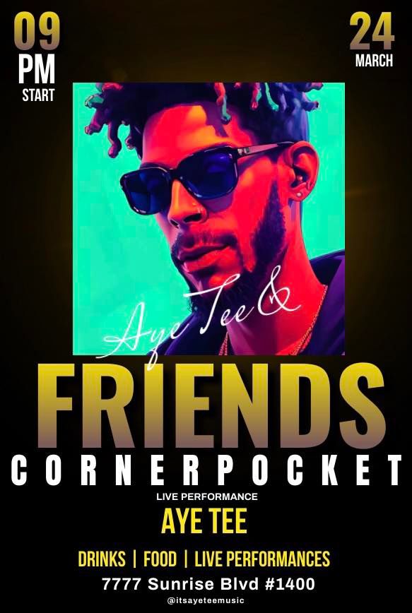 AYE TEE & Friends, Corner Pocket Sports Bar, Citrus Heights, 24 March