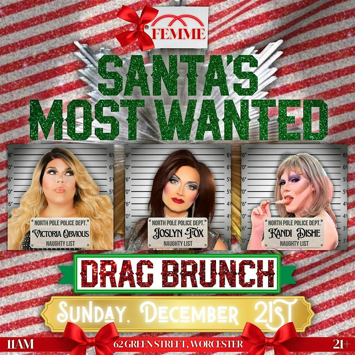 Santa's Most Wanted Drag Brunch, 21 December | Event in Worcester | AllEvents