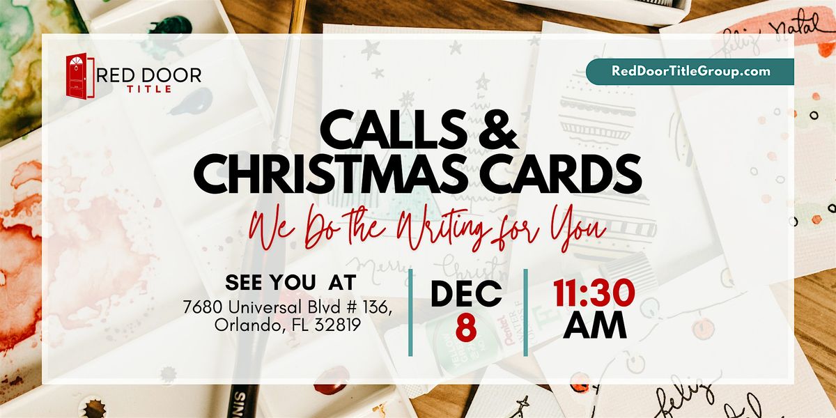 Calls and Christmas Cards: We Do the Writing for You | Event in Orlando | AllEvents