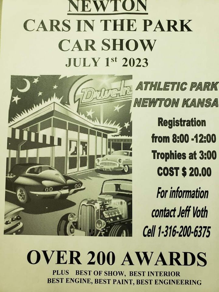 Newton Cars in the park (car/bike show), Athletic Park, Newton Ks, 1