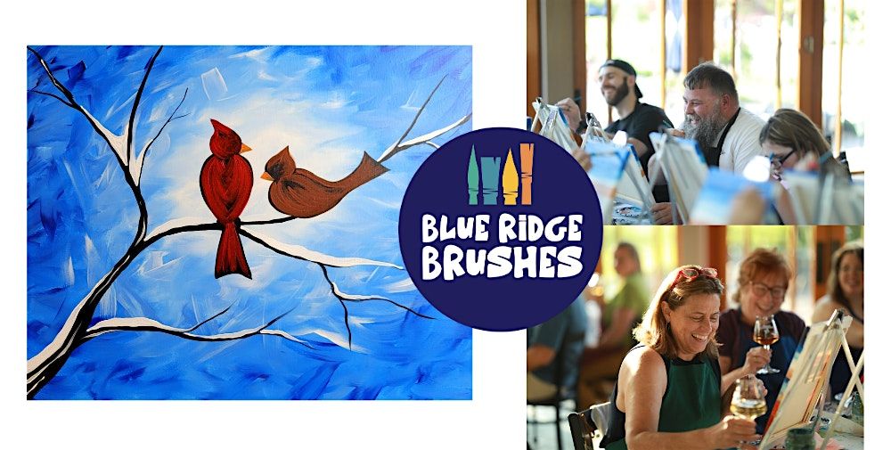 Paint + Sip: "Winter Cardinals"  at White Oak Lavender Farm Vineyard, 25 January | Event in Harrisonburg