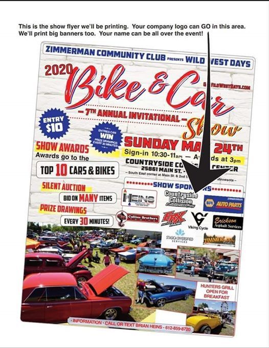 2025 Wild West Days Car And Bike Show, Main St, Zimmerman, MN 55398