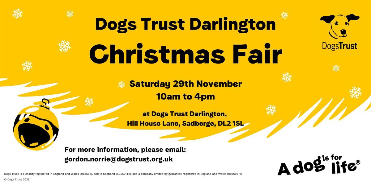 Dogs Trust Darlington Christmas Fair | Event in Sadberge | AllEvents