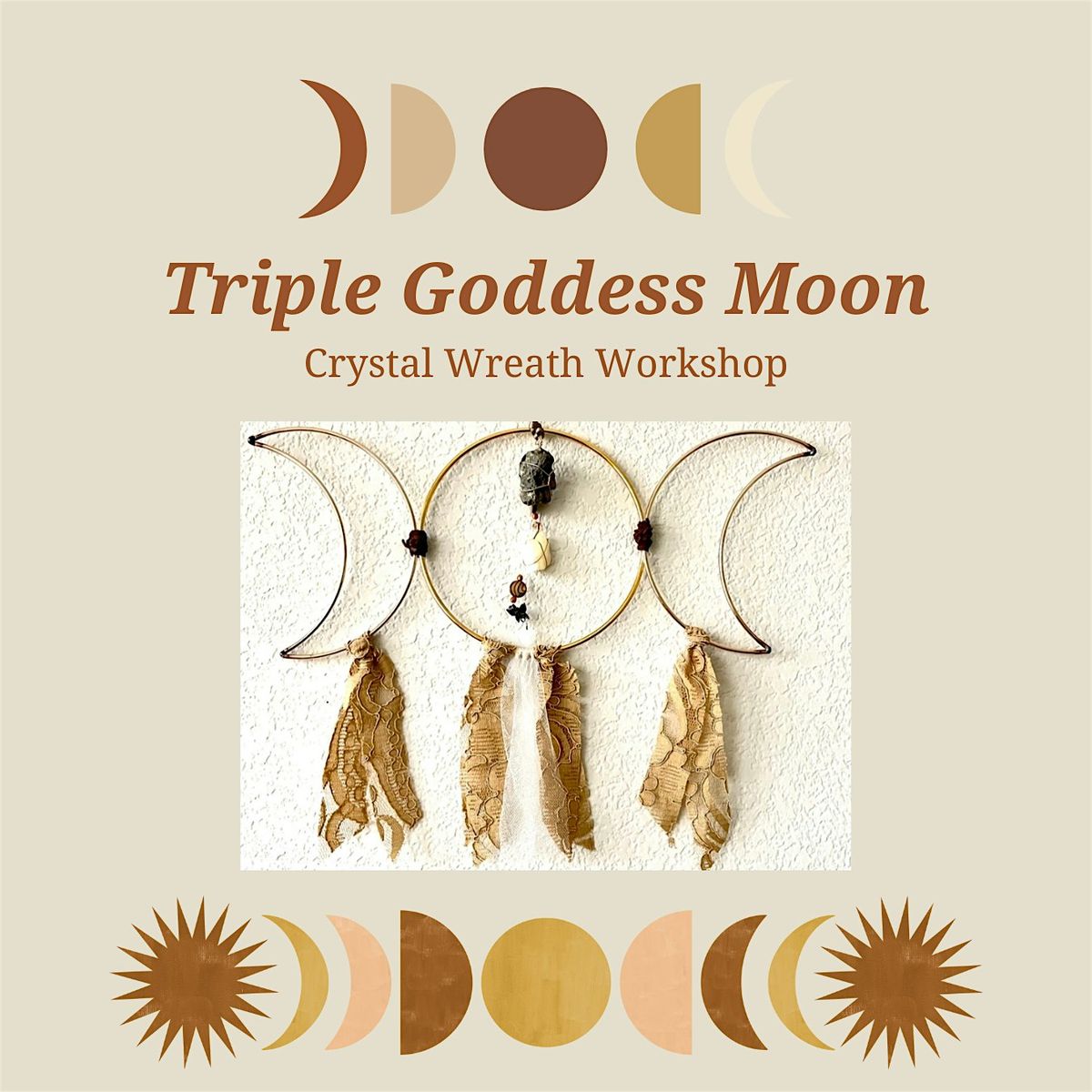 Triple Goddess Moon Crystal Wreath Workshop, 24 January | Event in Rancho Cordova | AllEvents