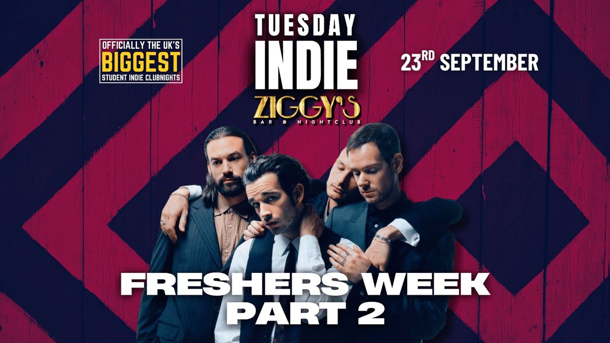 TUESDAY INDIE at Ziggy's - FRESHERS WEEK PART 2 - 23rd September, 23 September | Event in York | AllEvents
