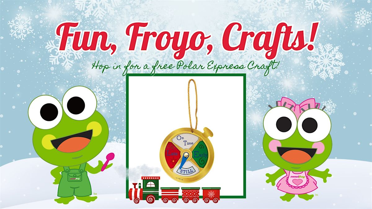 All Aboard for a Free Polar Express™ Craft at sweetFrog Hampton!, 18 December | Event in Hampton | AllEvents
