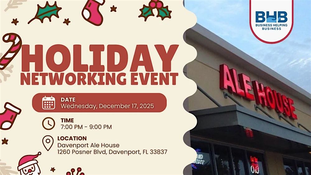 Holiday Networking Event, 17 December | Event in Davenport | AllEvents
