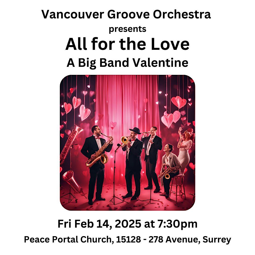 All For the Love - A Big Band Valentine, 13 February | Event in Surrey | AllEvents