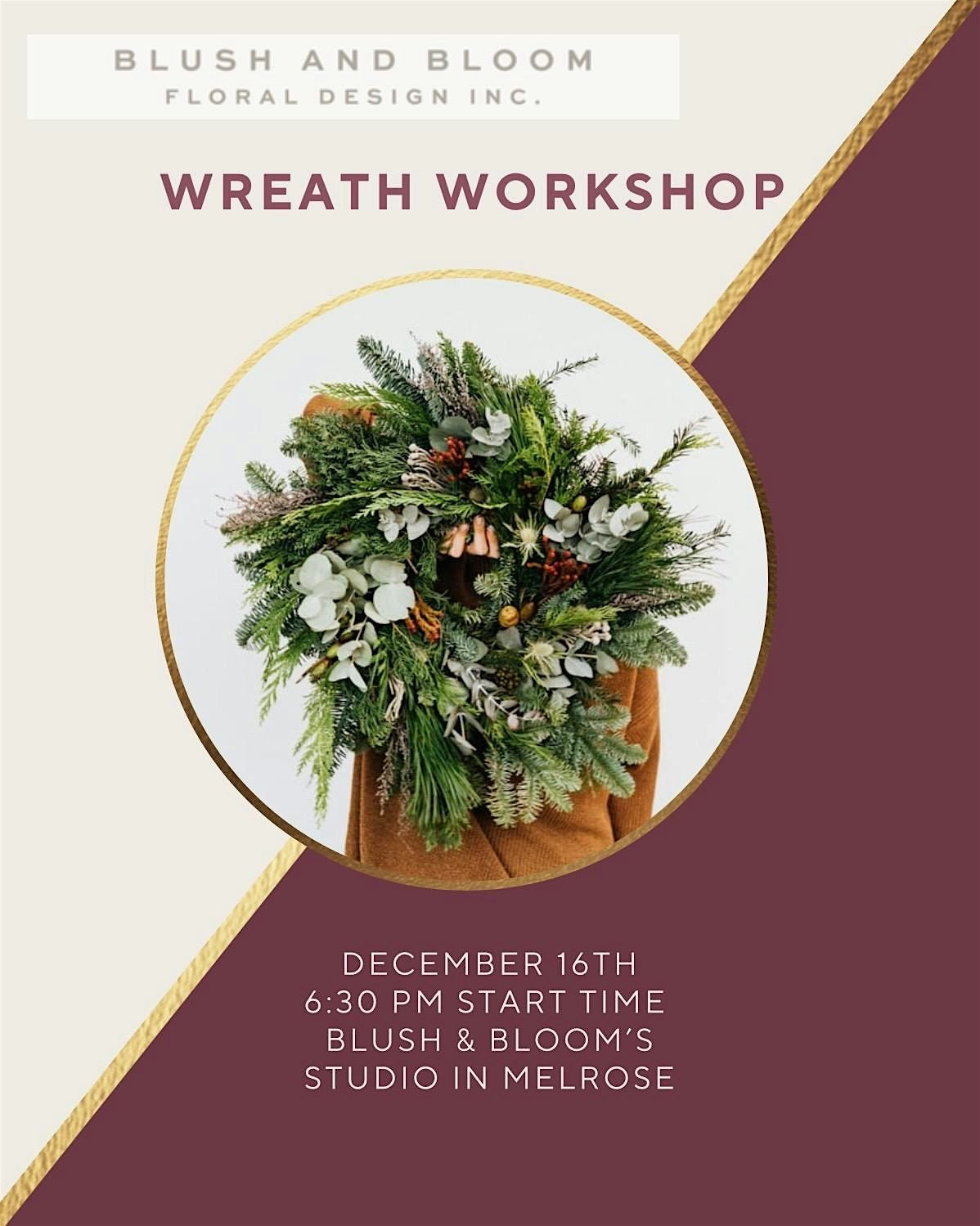 Wreath Workshop, 16 December | Event in Melrose | AllEvents