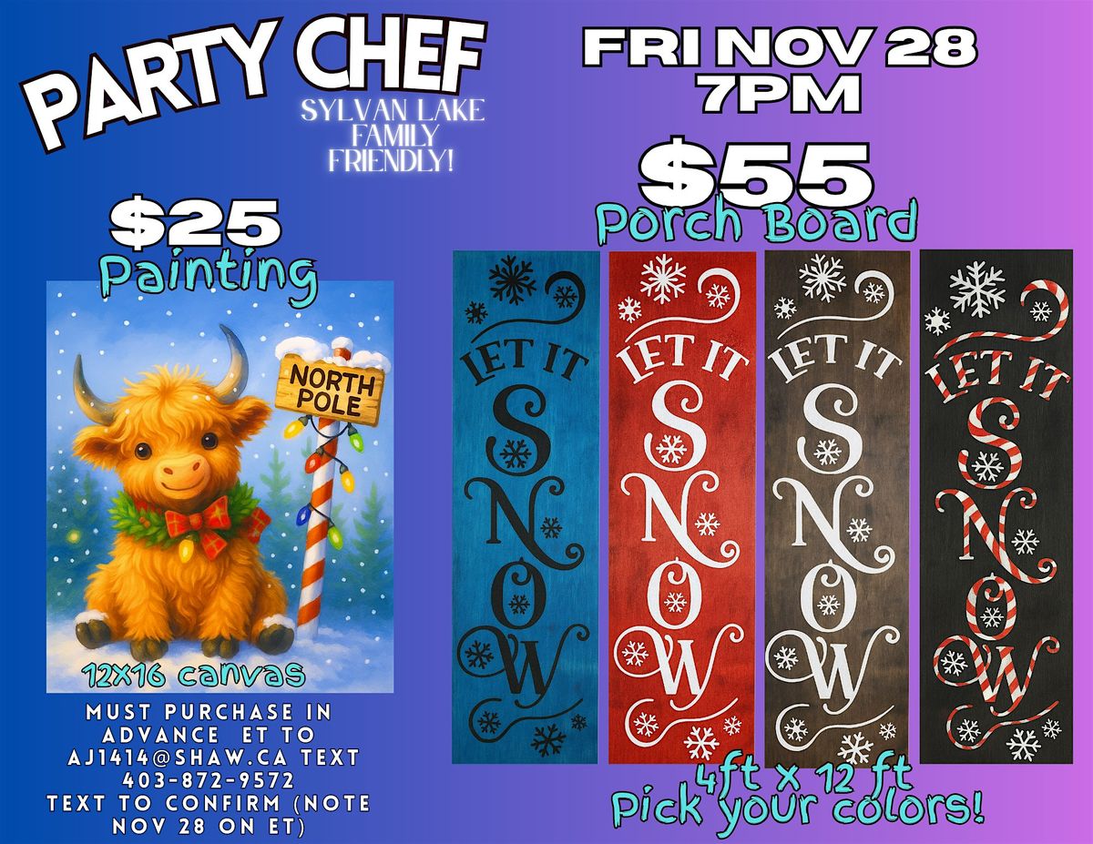 Party Chef Sylvan Lake Paint event | Event in Sylvan Lake | AllEvents