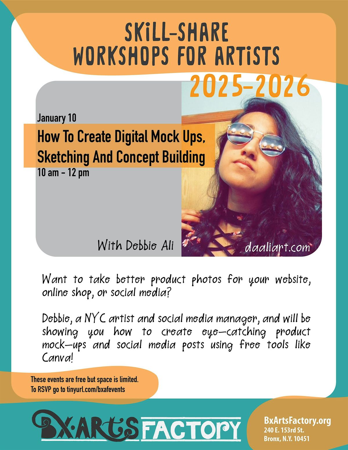 How To Create Digital Mock Ups, Sketching And Concept Building with Debbie, 10 January | Event in Bronx | AllEvents