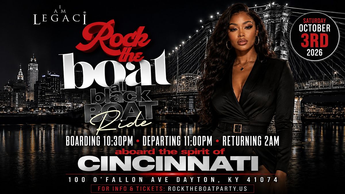 ROCK THE BOAT: All Black Midnight Cruise Saturday October 3rd